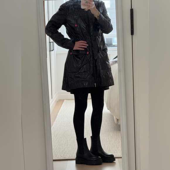 MONCLER Black Raincoat - Girls 14 / Womens 0 / 1 - Picture 8 of 11